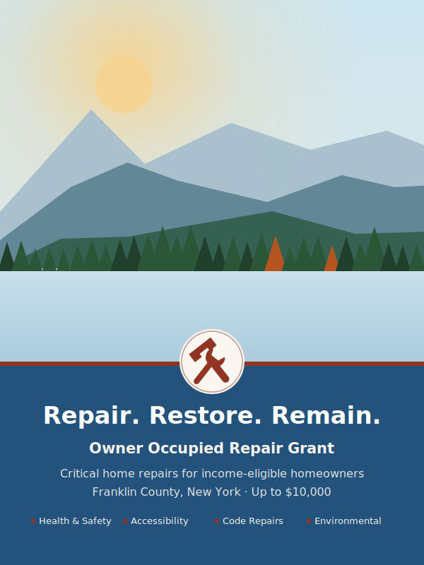 FCLB Owner Occupied Repair Grant up to $10,000
